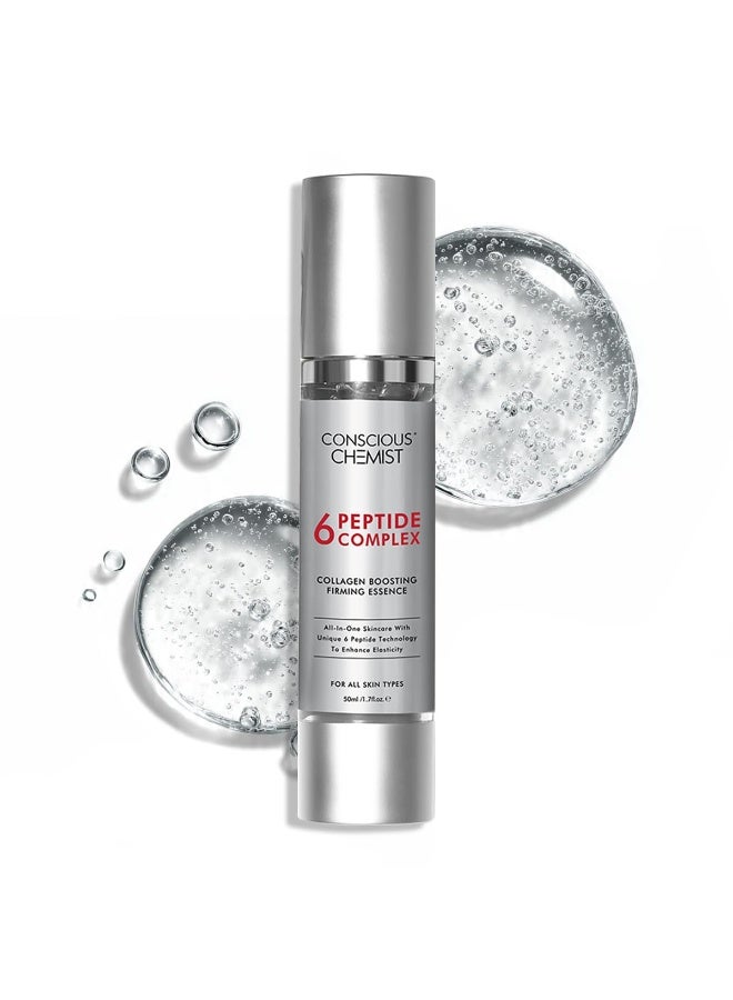 كيميائي واعي سيروم كونشس كيميست بستة ببتيدات للوجه | 50 مل | خلاصة معززة للكولاجين لشد البشرة، سيروم للوجه غني بالنياسيناميد وحمض الهيالورونيك، يقلل الخطوط الدقيقة والتجاعيد، مناسب للرجال والنساء. - Image 1